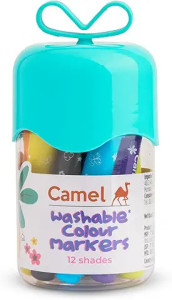 Camel Washable Colour Markers 12 Shades